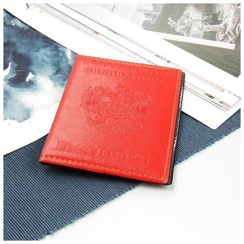 обложка для паспорта внп70099 красный Обложка для паспорта , красный