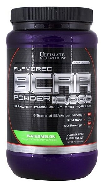 BCAA 12 000 Powder Flavored Ultimate Nutrition (457 гр) - Арбуз