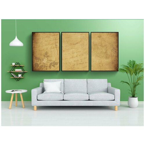 фото Набор модулных постеров для интерьера "изображение на заднем плане, цветок, пишу" 60x90 см. в тубусе, без рамки lotsprints