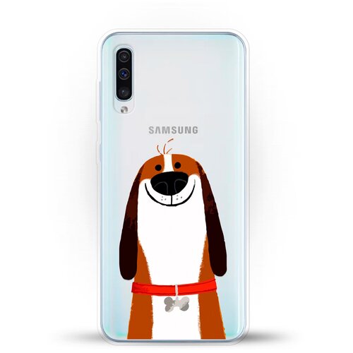 Силиконовый чехол Хороший Бигль на Samsung Galaxy A50 силиконовый чехол бигль на samsung galaxy a50