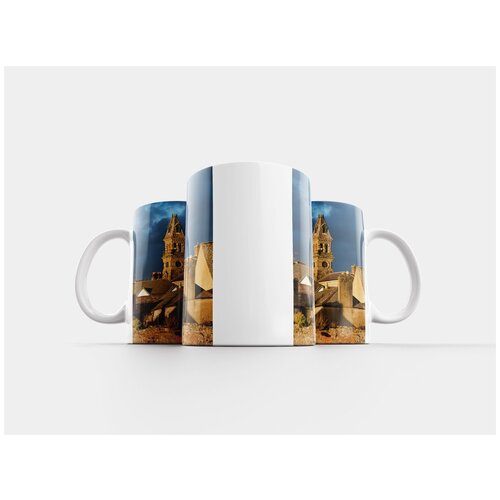 фото Кружка "церковная башня, церковь часы, небеса" 320 мл lotsprints