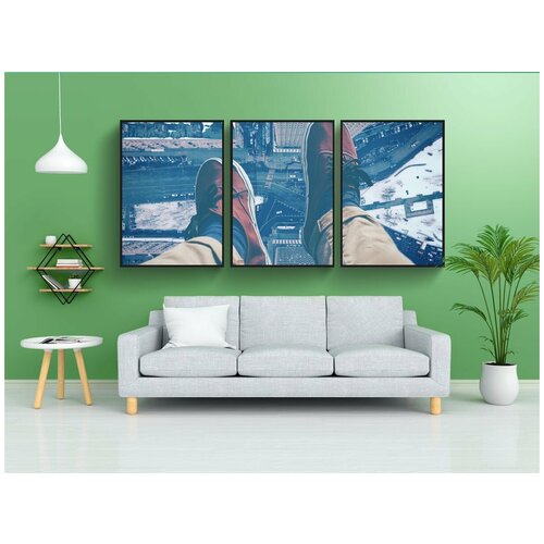 фото Набор модулных постеров для интерьера "ноги, обувь, сидеть" 60x90 см. в тубусе, без рамки lotsprints