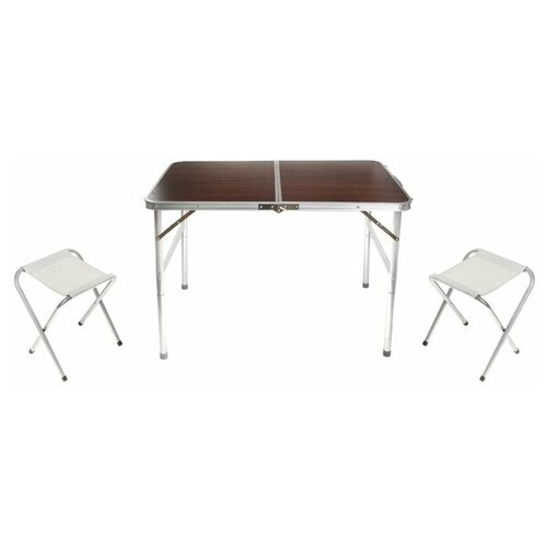 Туристический складной раскладной столик для пикника (90х60х70 см) и 2 стула