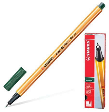 Ручка капиллярная Stabilo Point 88 (0.4мм) цвет травы (88/63)