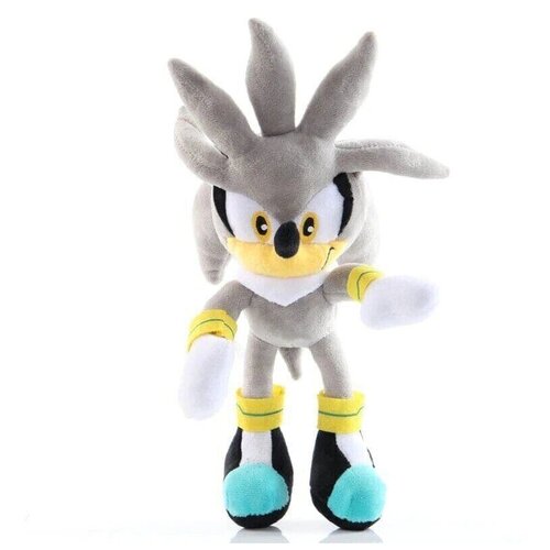 Купить Мягкая Игрушка Sonic Silver the Hedgehog (Ёж Сильвер, Соник) - 40 см, Китай, текстиль, male