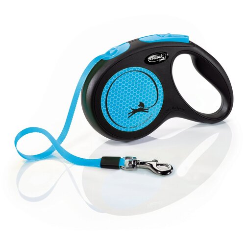 Flexi рулетка-ремень светоотражающая для собак, синяя (15кг, 5м) ремень 5 11 tactical размер s зеленый