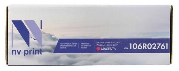 Картридж NV Print 106R02761 Magenta для Xerox Phaser 6020/6022/WorkCentre 6025/6027 (1000k) - фото №5