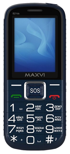 Мобильный телефон MAXVI B21ds BLUE (2 SIM) - фото №15
