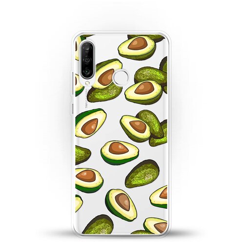 фото Силиконовый чехол авокадо на huawei p30 lite andy & paul