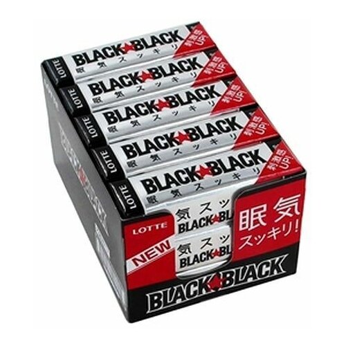 Жевательная резинка LOTTE BLACK BLACK 32 грамм Упаковка 15 шт