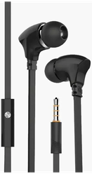 Вакуумные наушники Jack 3.5 Celebrat G3 проводные с микрофоном, черный цвет / Гарнитура для Айфон и Андроид / джек 3,5 / samsung honor lg xiaomi oppo