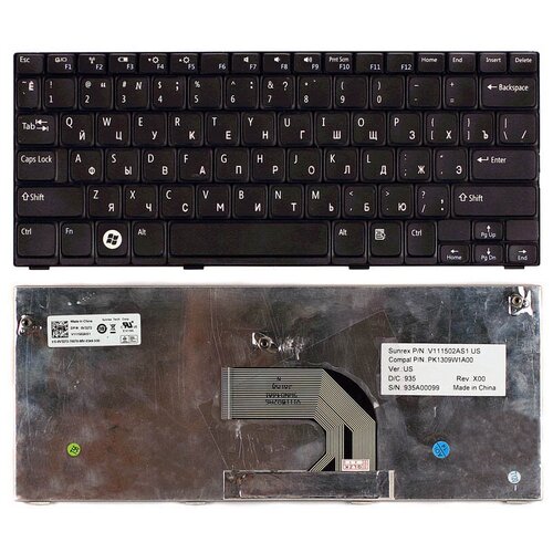 Клавиатура для ноутбука Dell PK130F11A01 черная 122000₽