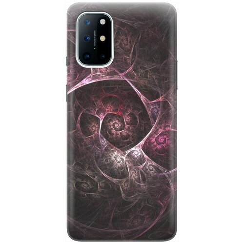 фото Ультратонкий силиконовый чехол-накладка для oneplus 8t с принтом "темная абстракция" gosso