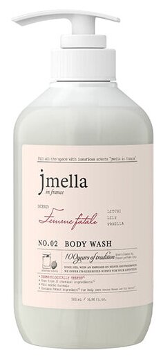 Парфюмированный гель для душа Jmella In France Femme Fatale Body Wash 500 мл