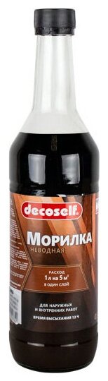 DECOSELF морилка неводная (0,5л) дуб мореный