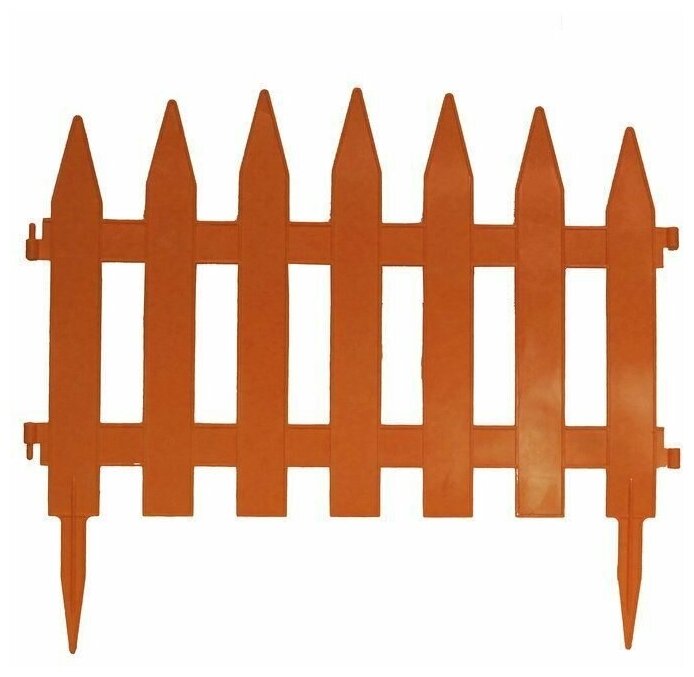 фото Заборчик «Солнечный сад» терракот 1 секция