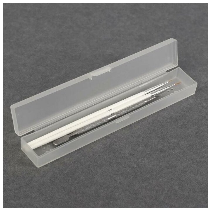 Контейнер для маникюрных/косметических принадлежностей с крышкой 189 x 31 x 22 см цвет прозрачный