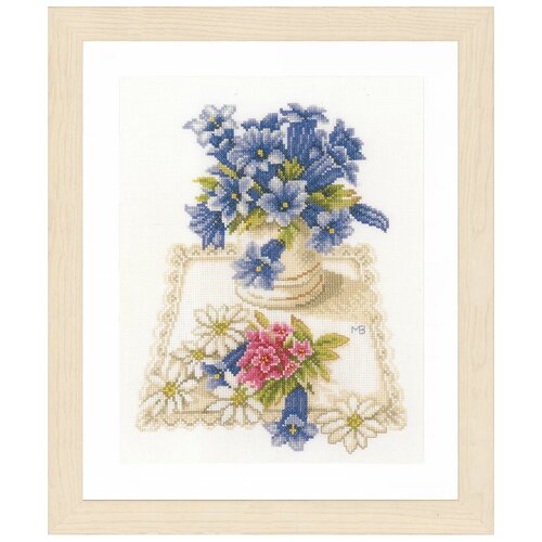 фото Набор для вышивания lanarte pn-0169670 blue flowers