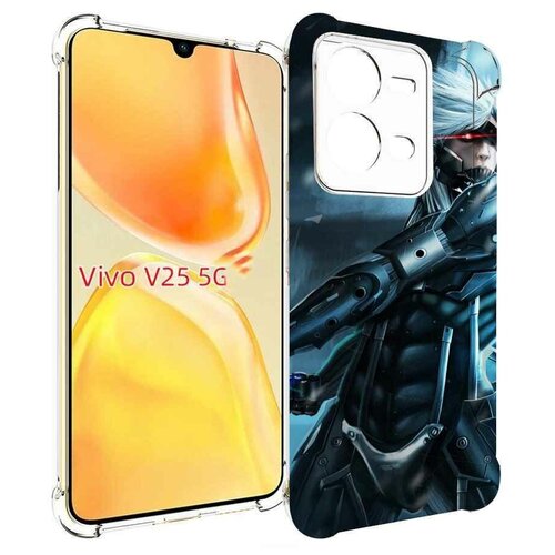 Чехол MyPads Metal Gear Rising Revengeance для Vivo V25 5G / V25e задняя-панель-накладка-бампер чехол mypads metal gear rising revengeance для tcl 30 tcl 30 5g tcl 30 plus задняя панель накладка бампер