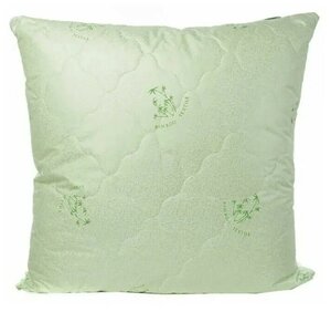 Фото Подушка, подушка для сна, подушка бамбук 70х70 см, гипоаллергенная, съемный чехол