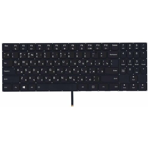 Клавиатура для ноутбука Lenovo Legion Y520 Y520-15IKB черная без рамки белая подсветка 229000₽
