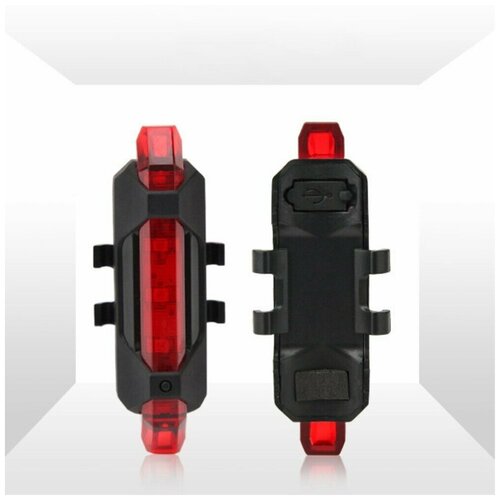 ручка с перезаряжаемой литиевой батареей usb 30 км Предупреждающий светодиодный фонарик для безопасности для электроскутера XIAOMI Mijia M365, 1 шт, красный