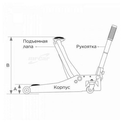 9TYT133-03A-B_домкрат подкатной! 3т, низкопрофильный\ KING TONY 9TYT13303AB | цена за 1 шт