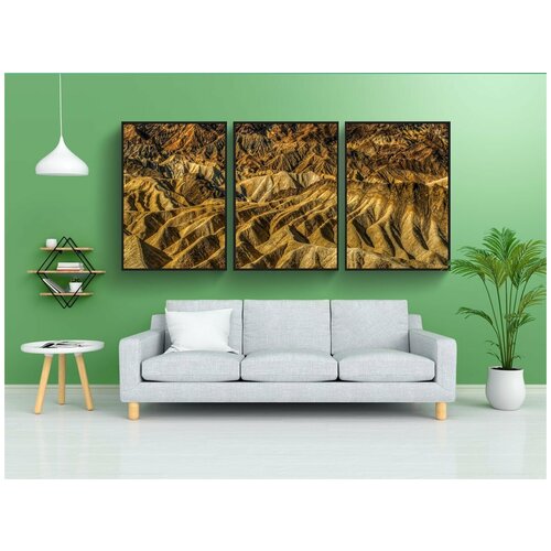 фото Набор модулных постеров для интерьера "долина смерти, пейзаж, национальный парк" 60x90 см. в тубусе, без рамки lotsprints