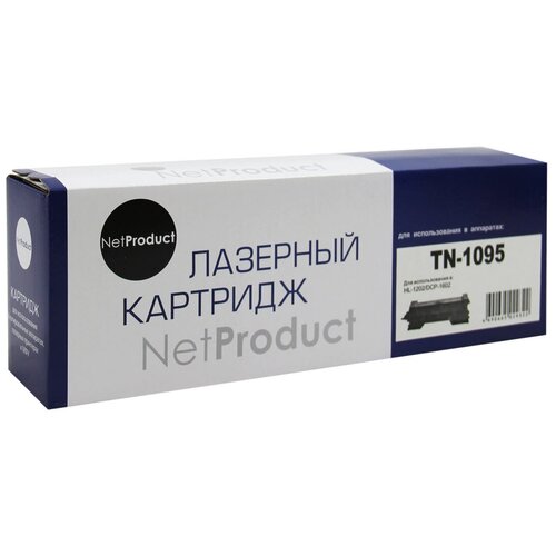Тонер-картридж NetProduct (N-TN-1095) для Brother HL-1202/DCP1602, 1,5K картридж netproduct n tn 2080 700 стр черный