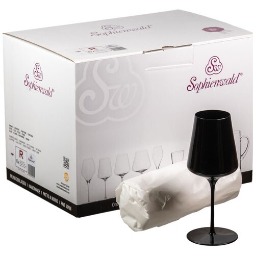 6 бокалов для вина Sophienwald Black Line Bordeaux