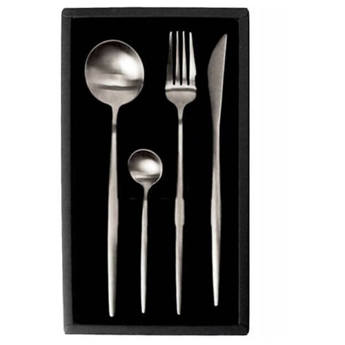 фото Набор столовых приборов xiaomi maison maxx stainless steel cutlery set, серебристый