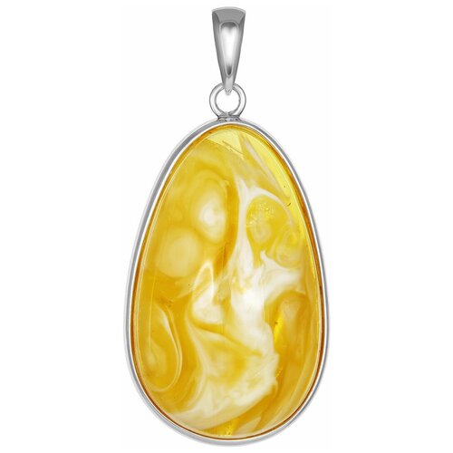 фото Amberholl объёмная подвеска из натурального балтийского янтаря с красивой текстурой