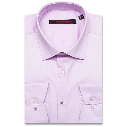 Рубашка ALESSANDRO MILANO, размер (46)S, фиолетовый рубашка zara denim short limited edition синий