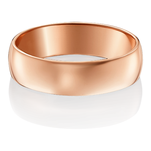 PLATINA jewelry Обручальное кольцо из красного золота без камней 01-3397-00-000-1110-11, размер 15,5