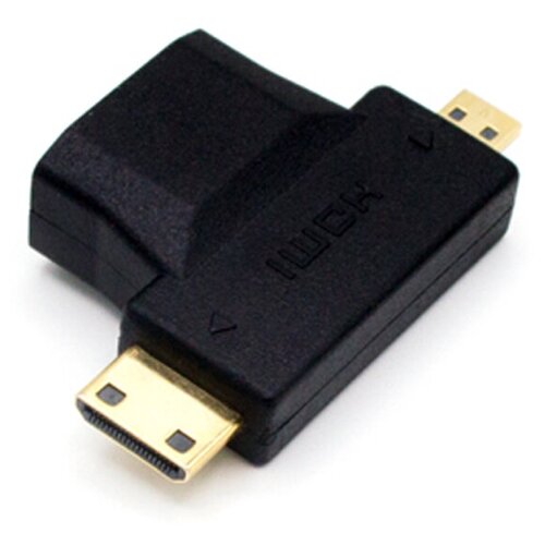 Аксессуар KS-is 2в1 HDMI F - Micro D HDMI/Mini C HDMI M KS-361 переходник ks is ks 296 black