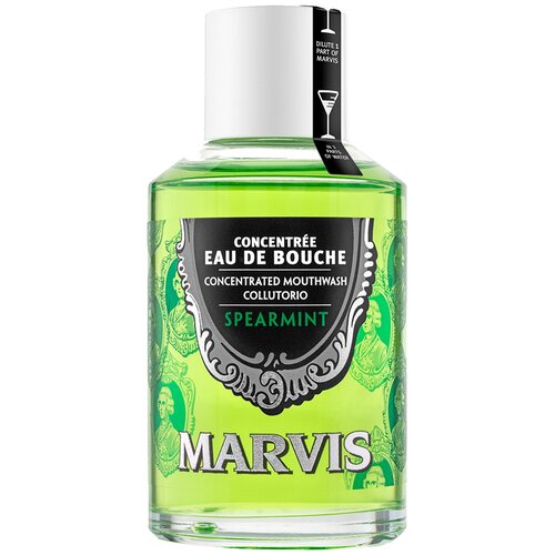 Marvis Mouthwash Spearmint - Ополаскиватель концентрат для полости рта Мята 120 мл