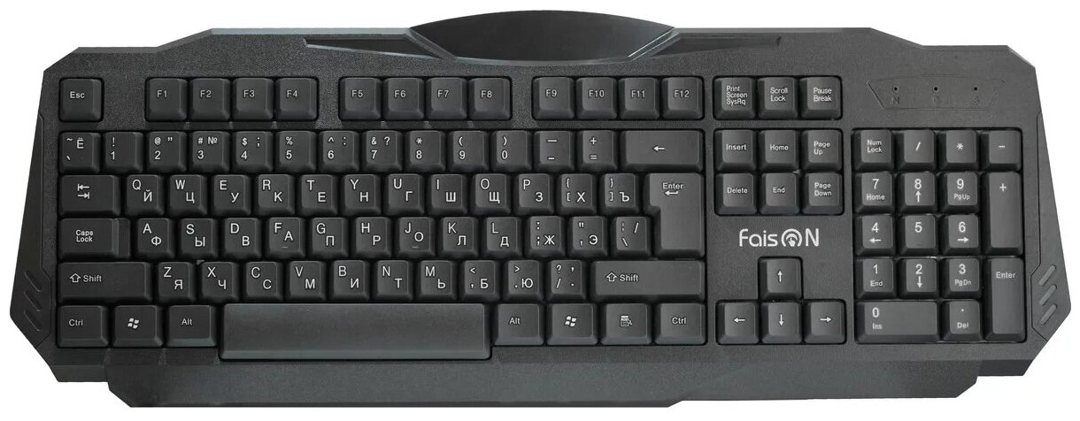 Клавиатура FaisON SILENT GAME KB339 чёрный