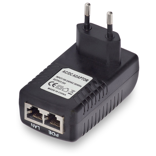 инжектор питания poe через ethernet Инжектор питания PoE XLY-2401 24В 0,625A, 15W