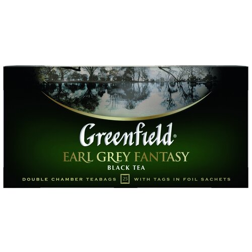 Greenfield чай черный пакетированный Earl Grey Fantasy 2г*100п