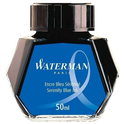 Флакон с чернилами WATERMAN (S0110810) голубые чернила 50мл для ручек перьевых