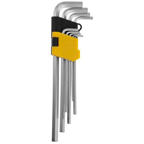 Набор длинных имбусовых ключей STAYER 9 шт. 2741-H9 набор имбусовых ключей stayer 2743 h9 9 предм серебристый