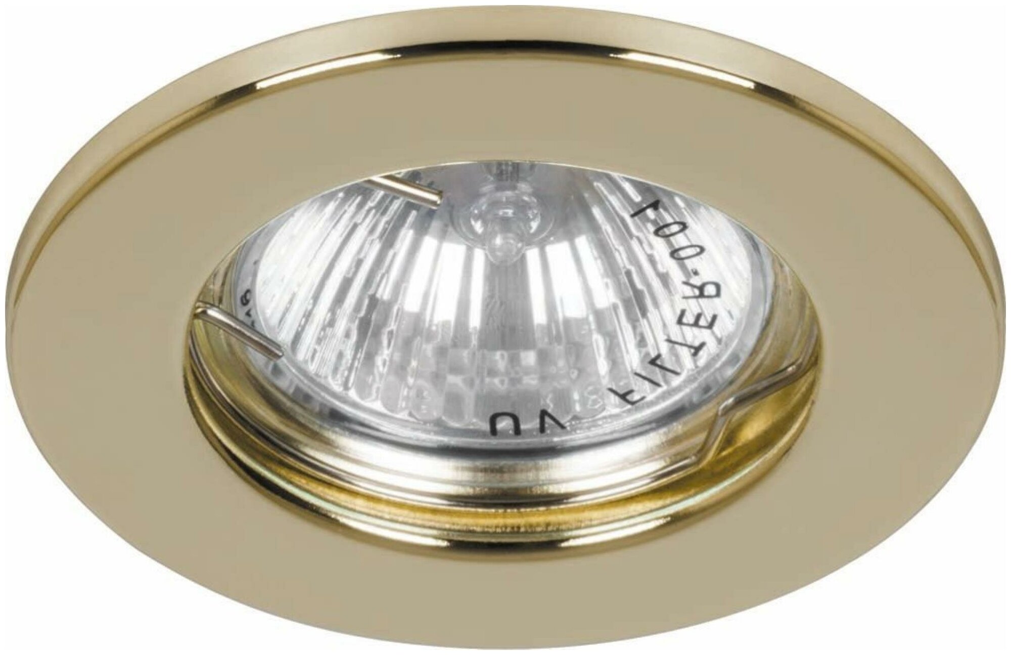 Светильник потолочный встраиваемый ИВО золото 50Вт под лампу G5.3 DL10 15110