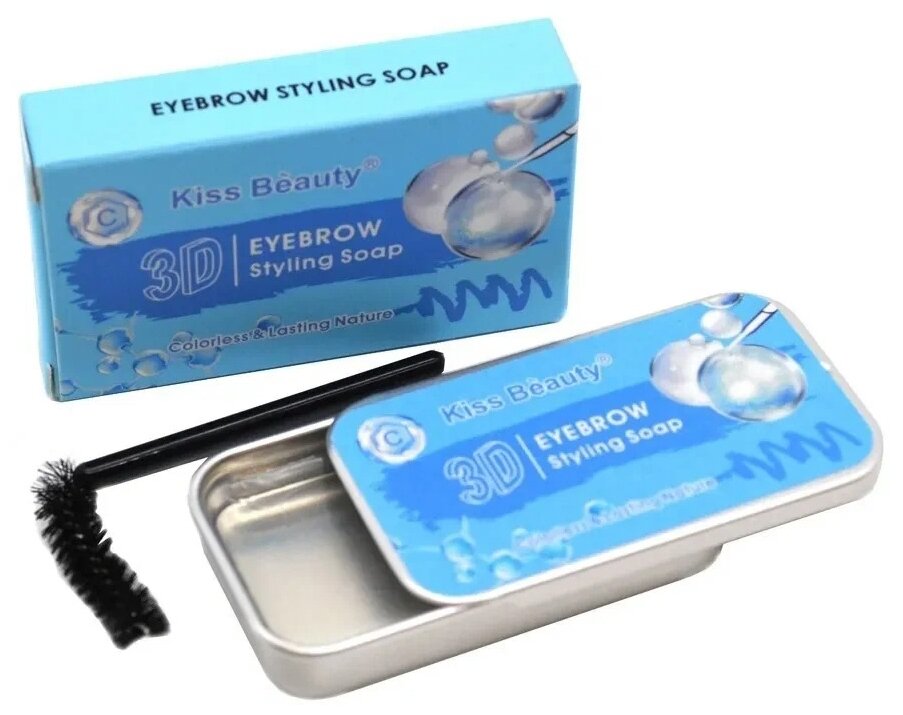 Kiss Beauty Мыло для укладки бровей 3D Eyebrow Styling Soap Коллаген