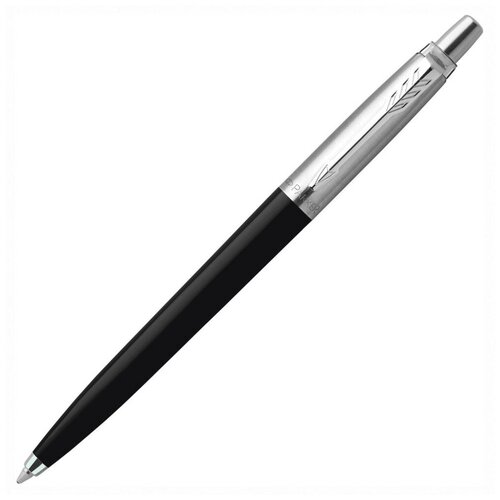 ручка parker rg0033010 комплект 2 шт Ручка шариковая PARKER Jotter Orig Black, корпус черный, детали нержавеющая сталь, синяя, RG0033010, 1 шт
