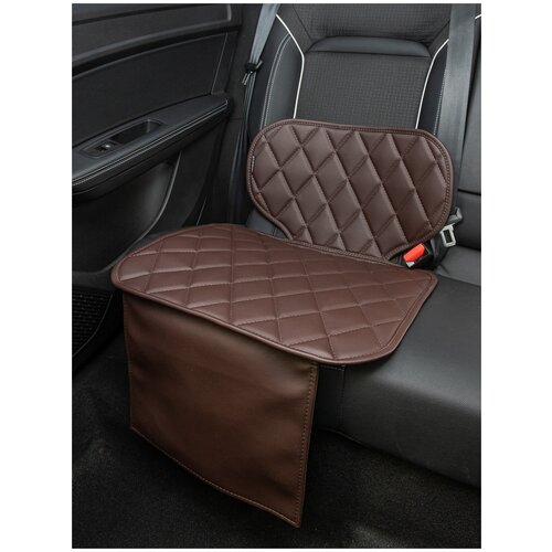фото Чехлы (накидки) под бустеры. защита сидений авто. цвет: шоколадный. 1 шт. ромб bestautocase