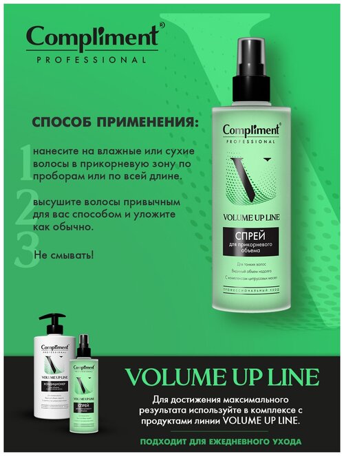 PROFESSIONAL VOLUME UP LINE спрей для прикорневого объема, 250мл