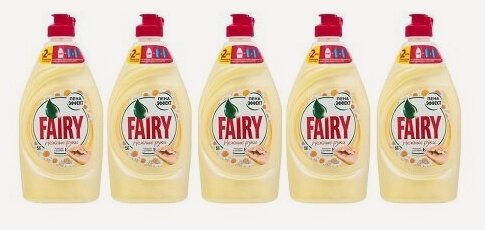 Изображение товара Ср-во д/посуды Fairy Нежные Руки ромашка 450мл*5шт упаковка