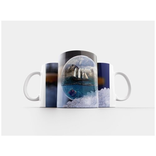 фото Кружка "пузырь, зима, корабль" 320 мл lotsprints