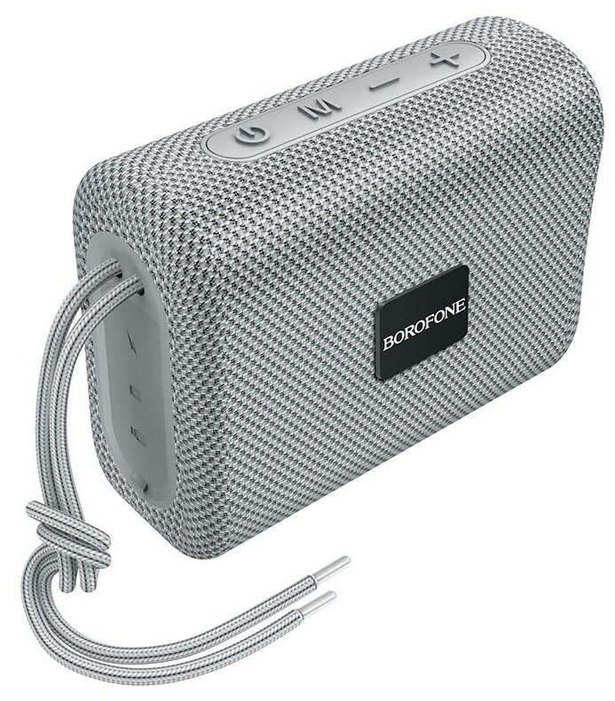 Колонка Borofone BR18 Encourage sports BT/microSD/USB/AUX 500mAh серая