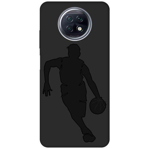 Матовый чехол Basketball для Xiaomi Redmi Note 9T / Сяоми Редми Ноут 9Т с эффектом блика черный матовый чехол snowboarding для xiaomi redmi note 9t сяоми редми ноут 9т с эффектом блика черный